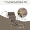 Afbeelding van Outsunny - Verstelbaar Ligbed - 7 Posities - Inklapbaar - Inclusief Kussen