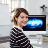 Afbeelding van Glazen tv-verhoger - Monitorstandaard - Verstelbare laptopstandaard 9-11 cm - 70x24 cm transparant