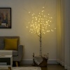 Afbeelding van HOMCOM LED Lichterboom 180 cm met 96 warmwitte LEDs, IP44 voor binnen en buiten, kunstkerstboom