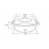 Afbeelding van BK Fortalit Emaille Braadpan 24cm/2.5L - Inductie - Ovenbestendig - Zwart/Blauw
