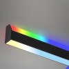 Afbeelding van BRILONER - Plafonnière met RGB achtergrondverlichting - dimbaar - zwart met afstandsbediening