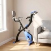 Afbeelding van HOMCOM Hometrainer van staal, ABS - 105L x 48B x 118H cm - Blauw en Zwart