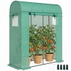 Afbeelding van Outsunny Kas-PE, Staal 170L x 68B x 200H cm - Groen