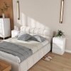 Afbeelding van HOMCOM Nachtkastje MDF 40L x 30B x 59,5H cm Wit