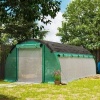 Afbeelding van Outsunny Folietunnel kas van kunststof en staal - 600L x 300B x 198H cm 