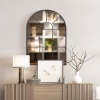 Afbeelding van HOMCOM wandspiegel met metalen frame - robuust - zwart