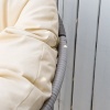 Afbeelding van Outsunny Papasansessel van Polyester en PE-Rattan - Beige - 87 x 97 x 86 cm
