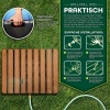 Afbeelding van tillvex® Tuindouche met fonteinhoogte tot 4 m | Antislip en weerbestendig | Aluminium/WPC