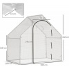 Afbeelding van Outsunny Stalen en kunststof kas - 180L x 100B x 168H cm - Wit