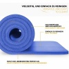 Afbeelding van TRESKO® fitnessmat - yogamat - pilatesmat - 190 x 100 cm - donkerblauw - 1,5 cm dik