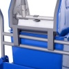 Afbeelding van HOMCOM Schoonmaakwagen van kunststof en metaal - 72L x 49,5B x 95H cm - Blauw