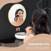 Afbeelding van Kleankin badkamerspiegel, 50 cm, goud, aluminium, IP44, voor woonkamer en slaapkamer