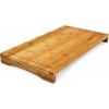 Afbeelding van Bamboe snijplank met saprand - 4,5 x 52 x 29 cm - serveerplank