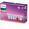 Afbeelding van Energiezuinige Philips LED Spot - 50 W - GU10 - warmwit - 6 stuks - Bespaar op energie