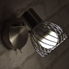 Afbeelding van Verplaatsbare chroom leeslamp voor woonkamer of slaapkamer met kooi ontwerp