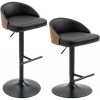 Afbeelding van HOMCOM Verstelbare Barhocker 835-588