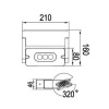 Afbeelding van LUTEC Mini LED Wandlamp voor Buiten - Aluminium - Donkergrijs
