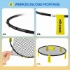 Afbeelding van SPORTNOW Roundnet Set met net, 3 ballen, draagtas en pomp voor tuin, park, strand en binnen