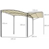 Afbeelding van Outsunny paviljoen met opklapbaar afdak - zonwering 3 x 2,5 m