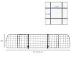 Afbeelding van PawHut Universeel Auto Scheidingsrooster voor Honden, Verstelbaar 91-152L x 30H cm, Zwart