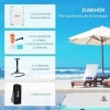 Afbeelding van Outsunny Opblaasbaar Drijvend Dock PVC-, PU-Kunststof 304L x 204B x 15H cm Wit