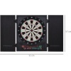Afbeelding van HOMCOM Elektronische dartset met 12 darts voor 8 spelers - zwart/wit