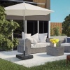 Afbeelding van Outsunny Kunststof Zwarte Parasolvoet 49L x 49B x 36,5H cm