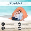 Afbeelding van Outsunny Strandtent Polyester, Staaldraden 200L x 150B x 119H cm Oranje