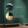 Afbeelding van Outsunny 3-zits 600D Oxford Tuinswing Stoelhoes - Waterdicht, UV-bescherming, Zwart 205x124x164cm
