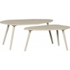 Afbeelding van WOOOD Davina Bijzettafels - MDF - Stof - 40x90x50