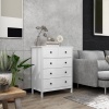 Afbeelding van HOMCOM ladekast - MDF - 74x40x91 cm - Wit