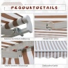 Afbeelding van Outsunny Aluminium, Metaal, Polyester - Beige + Wit - L295 x B245 cm - Zonnescherm