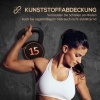 Afbeelding van SPORTNOW Kettlebell van kunststof, 18L x 18B x 24H cm - Zwart