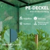 Afbeelding van Outsunny Kas van staal en kunststof - 200L x 76B x 170H cm - Groen