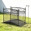Afbeelding van Outsunny Tuinbrug van Metaal - 135,5L x 74B x 91H cm - Zwart