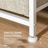 Afbeelding van HOMCOM-Ladekast van staal en vliesstof, 63,5 x 30 x 71 cm - Lichtgrijs