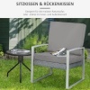 Afbeelding van Outsunny Zitkussen-set Polyester Lichtgrijs