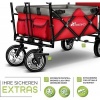 Afbeelding van TRESKO® Opvouwbare bolderkar met dak en koelvak, max. 150 kg, met rem en rubberen banden