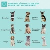 Afbeelding van PawHut Inklapbare Vachtverzorgingsarm voor Middelgrote Honden - Roestvrij Staal, Zilver