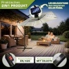 Afbeelding van tillvex® Rechthoekige Aluminium Parasol Ø 330 cm met LED en Afdekking, 360° Draaibaar