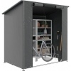 Afbeelding van Outsunny Tuinopbergtent - Verzinkt staal, PE - 187L x 120B x 204H cm - Donkergrijs