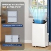 Afbeelding van HOMCOM Draagbare Airconditioner - 12.000 BTU - Wit