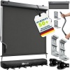 Afbeelding van tillvex® Verticale zonwering 200 x 250 cm, waterdicht, voor binnen en buiten, met handslinger