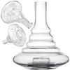 Afbeelding van DILAW Onyx Shisha Kom met Glas Vervangglas - Medium, Hoogte: ca. 19,5 cm, zonder Gewinde