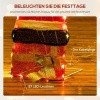 Afbeelding van Outsunny Verlichte Kerstdecoratie van Polyester en Staal, 52x30x93 cm, Meerkleurig