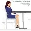 Afbeelding van HOMCOM Eetkamerstoel van Grenenhout - Grijs, 46,5 cm diep x 41 cm breed x 85,5 cm hoog