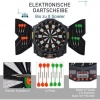 Afbeelding van HOMCOM Elektronisch dartbord met deur, 4 LED, 216 spellen, 12 pijlen B8-0006