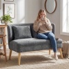 Afbeelding van Homcom Loveseat - Polyester - 117L x 65B x 78,5H cm - Grijs