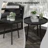 Afbeelding van Outsunny Bijzettafel 40cm x 40cm x 50cm - Zwart