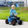 Afbeelding van HOMCOM Elektrische kinderauto van kunststof en metaal, Blauw, 70 x 41,5 x 48,5 cm